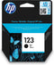 HP 123 Black Original Ink Cartridge (F6V17AE)