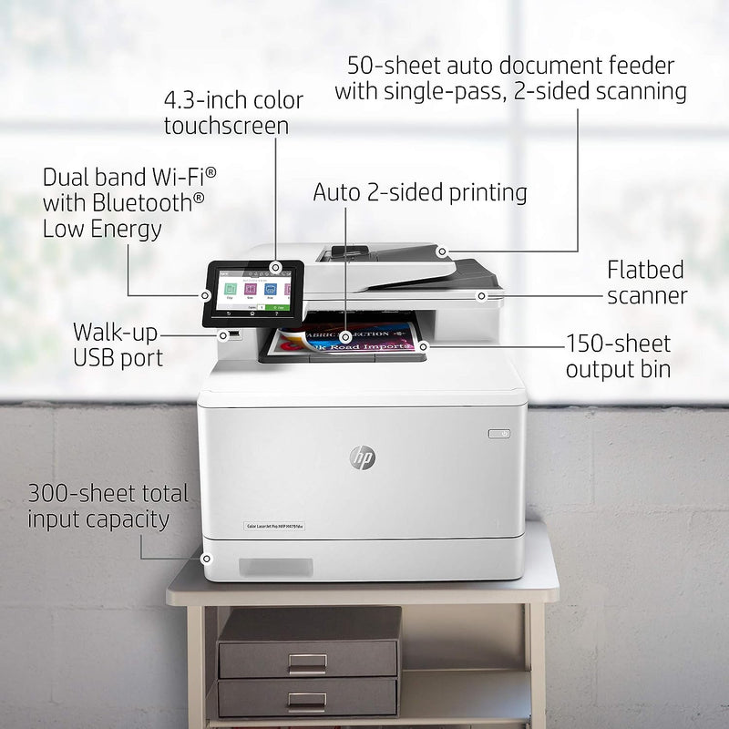 HP Color LaserJet Pro MFP M479fdw, Copy - Scan - Fax- [W1A80A]