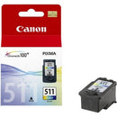 Canon CL-511 Tri-Colour Ink Cartridge - (2972B001AA)