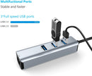 USB 3.0 Gigabit LAN + HUB 3.0 3Ports - Silver (IW-VH03)