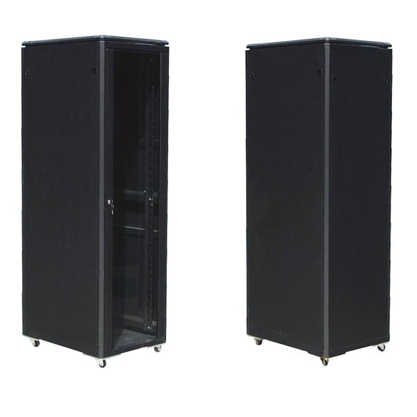 EussoNet 32U - W600*D1000 - Door Type Front Glass - Rear Metal - Server Cabinet  EU-EJS6032-GM