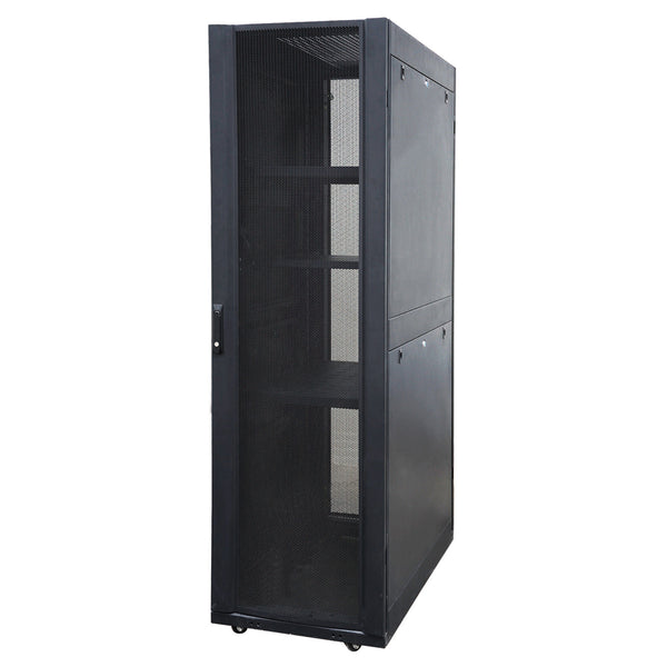 EussoNet 27U - W600*D1000 - Front Glass Rear Perforated Server Cabinet EU-EJS6027-GP